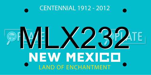 MLX232 New Mexico License Plate