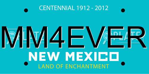 MM4EVER New Mexico License Plate