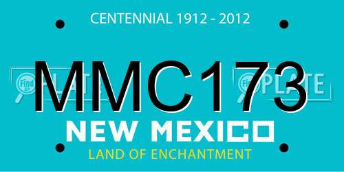 MMC173 New Mexico License Plate