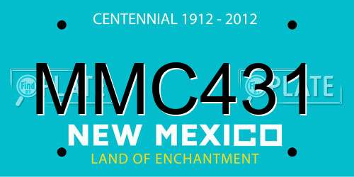 MMC431 New Mexico License Plate