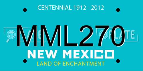 MML270 New Mexico License Plate