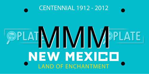 MMM New Mexico License Plate