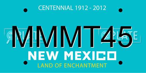 MMMT45 New Mexico License Plate