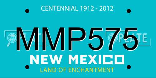 MMP575 New Mexico License Plate
