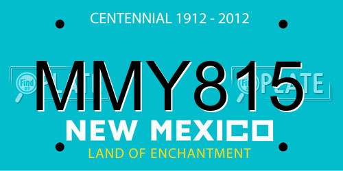 MMY815 New Mexico License Plate