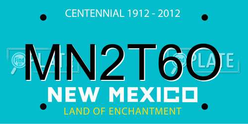 MN2T6O New Mexico License Plate
