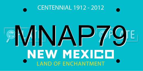 MNAP79 New Mexico License Plate