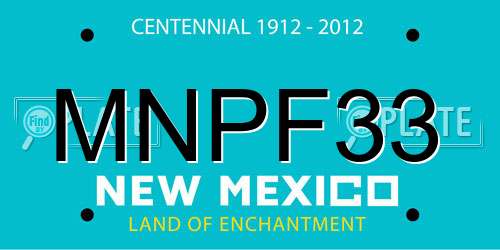 MNPF33 New Mexico License Plate
