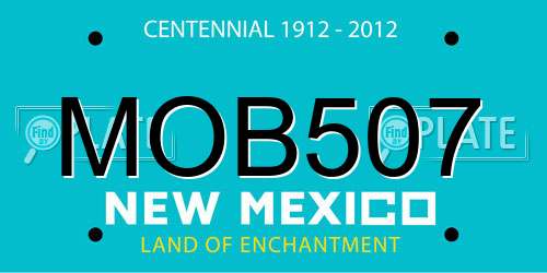 MOB507 New Mexico License Plate