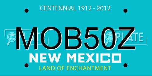 MOB50Z New Mexico License Plate