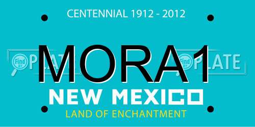 MORA1 New Mexico License Plate