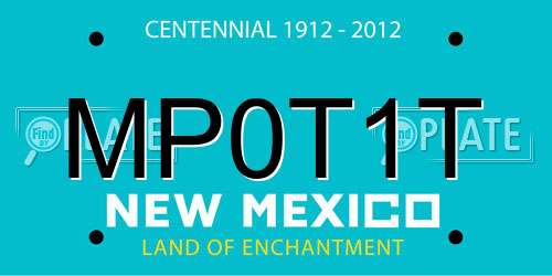 MP0T1T New Mexico License Plate