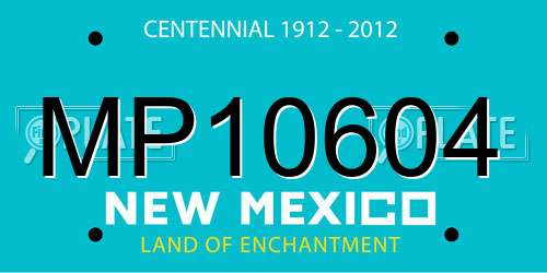 MP10604 New Mexico License Plate