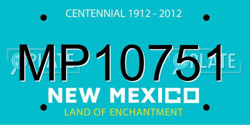 MP10751 New Mexico License Plate