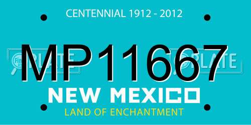 MP11667 New Mexico License Plate