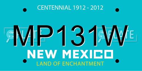 MP131W New Mexico License Plate