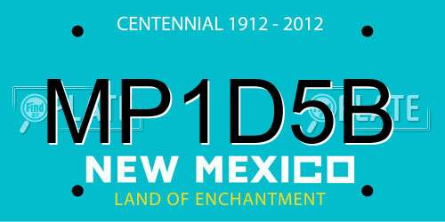 MP1D5B New Mexico License Plate