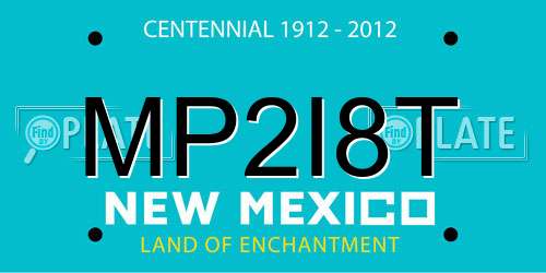 MP2I8T New Mexico License Plate
