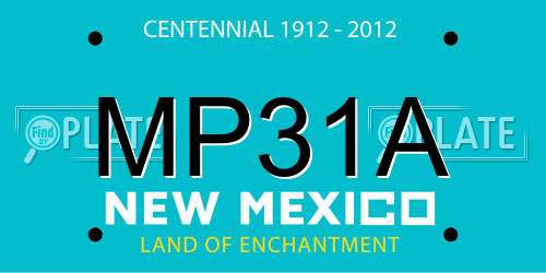 MP31A New Mexico License Plate