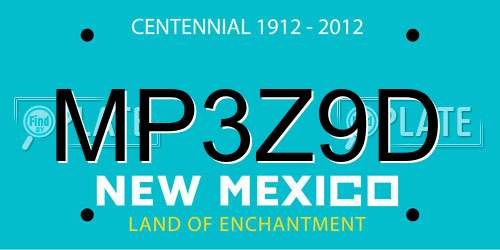 MP3Z9D New Mexico License Plate