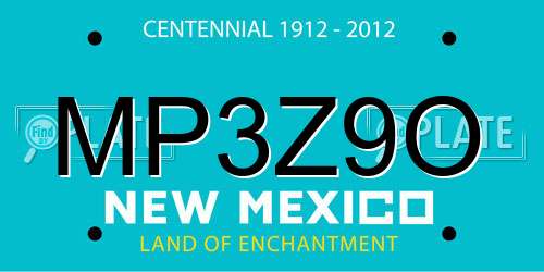 MP3Z9O New Mexico License Plate