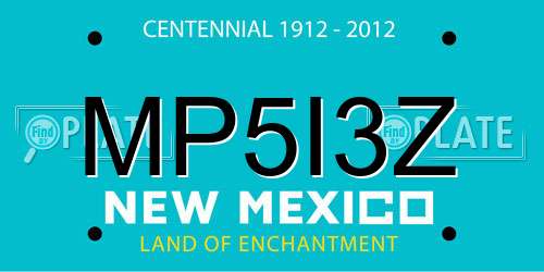 MP5I3Z New Mexico License Plate