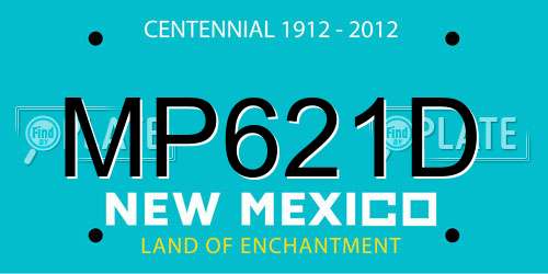 MP621D New Mexico License Plate