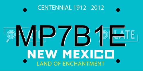 MP7B1E New Mexico License Plate