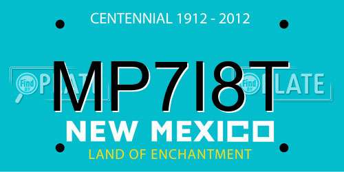 MP7I8T New Mexico License Plate