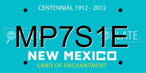 MP7S1E New Mexico License Plate
