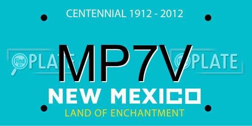 MP7V New Mexico License Plate