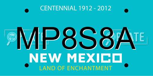 MP8S8A New Mexico License Plate