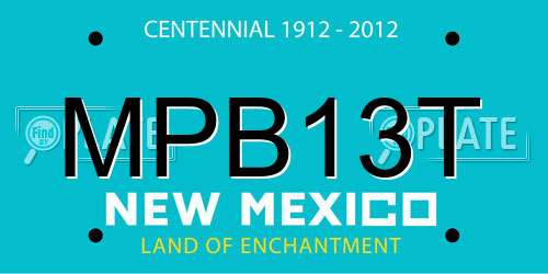 MPB13T New Mexico License Plate
