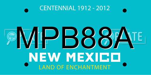 MPB88A New Mexico License Plate