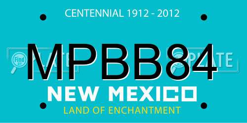 MPBB84 New Mexico License Plate