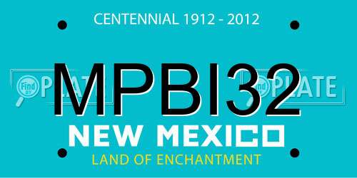 MPBI32 New Mexico License Plate