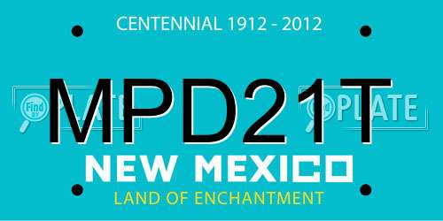 MPD21T New Mexico License Plate