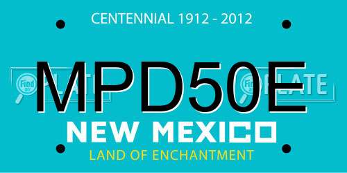 MPD50E New Mexico License Plate