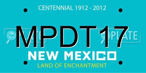 MPDT17 New Mexico License Plate