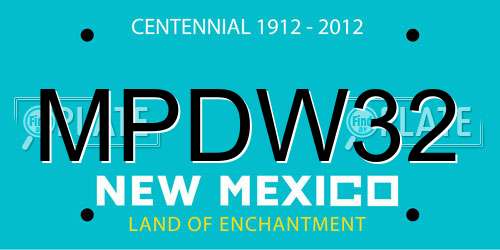 MPDW32 New Mexico License Plate