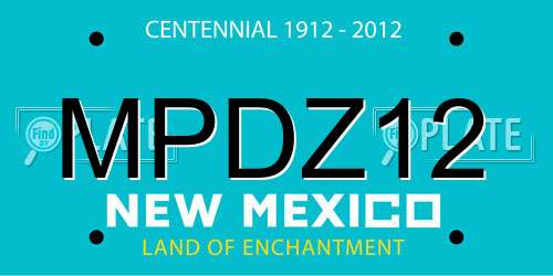MPDZ12 New Mexico License Plate
