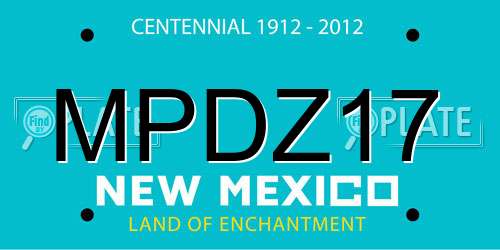 MPDZ17 New Mexico License Plate