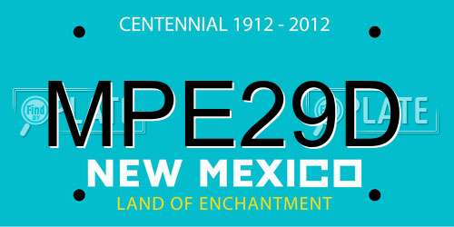 MPE29D New Mexico License Plate
