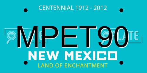 MPET90 New Mexico License Plate