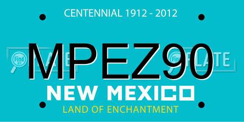 MPEZ90 New Mexico License Plate
