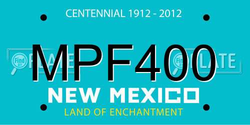 MPF400 New Mexico License Plate