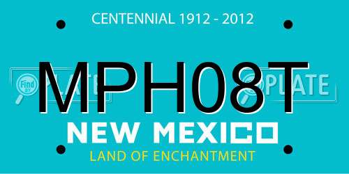 MPH08T New Mexico License Plate