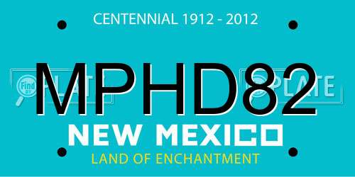 MPHD82 New Mexico License Plate