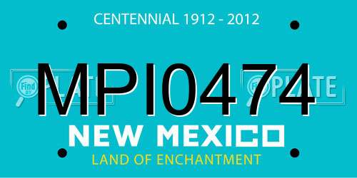 MPI0474 New Mexico License Plate