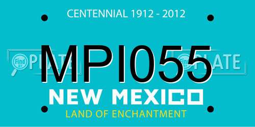 MPI055 New Mexico License Plate